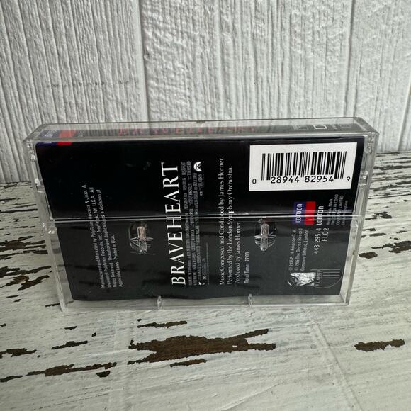 Mel Gibson Braveheart 1995 Original Film Production Cassette Tape Vtg Soundtrack - Picture 3 of 6